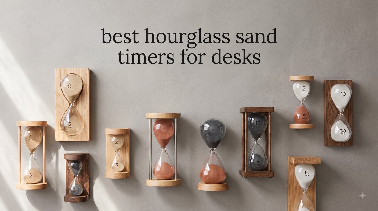 best hourglass sand timers for desks