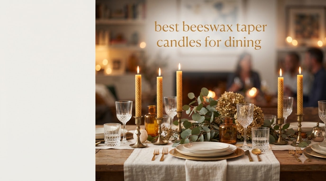 best beeswax taper candles for dining