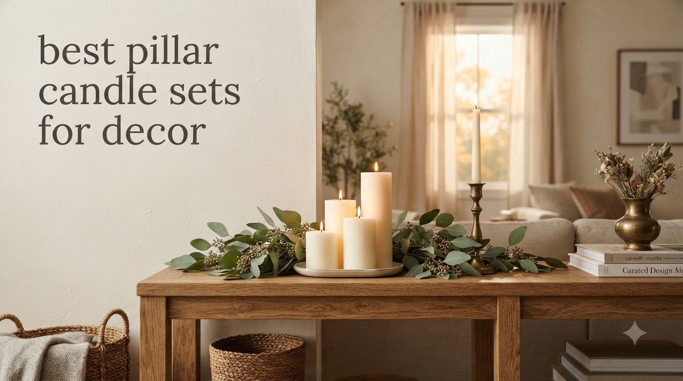 best pillar candle sets for decor