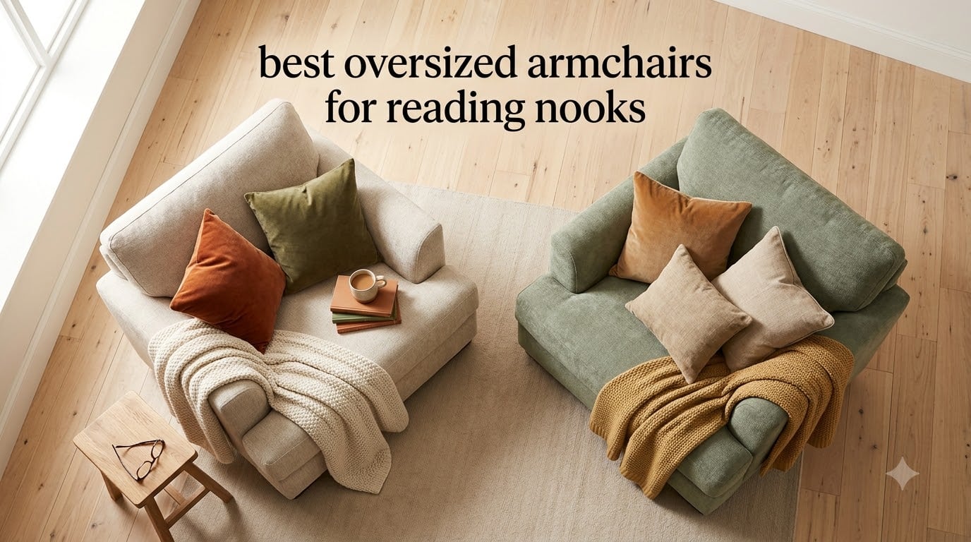 best oversized armchairs for reading nooks