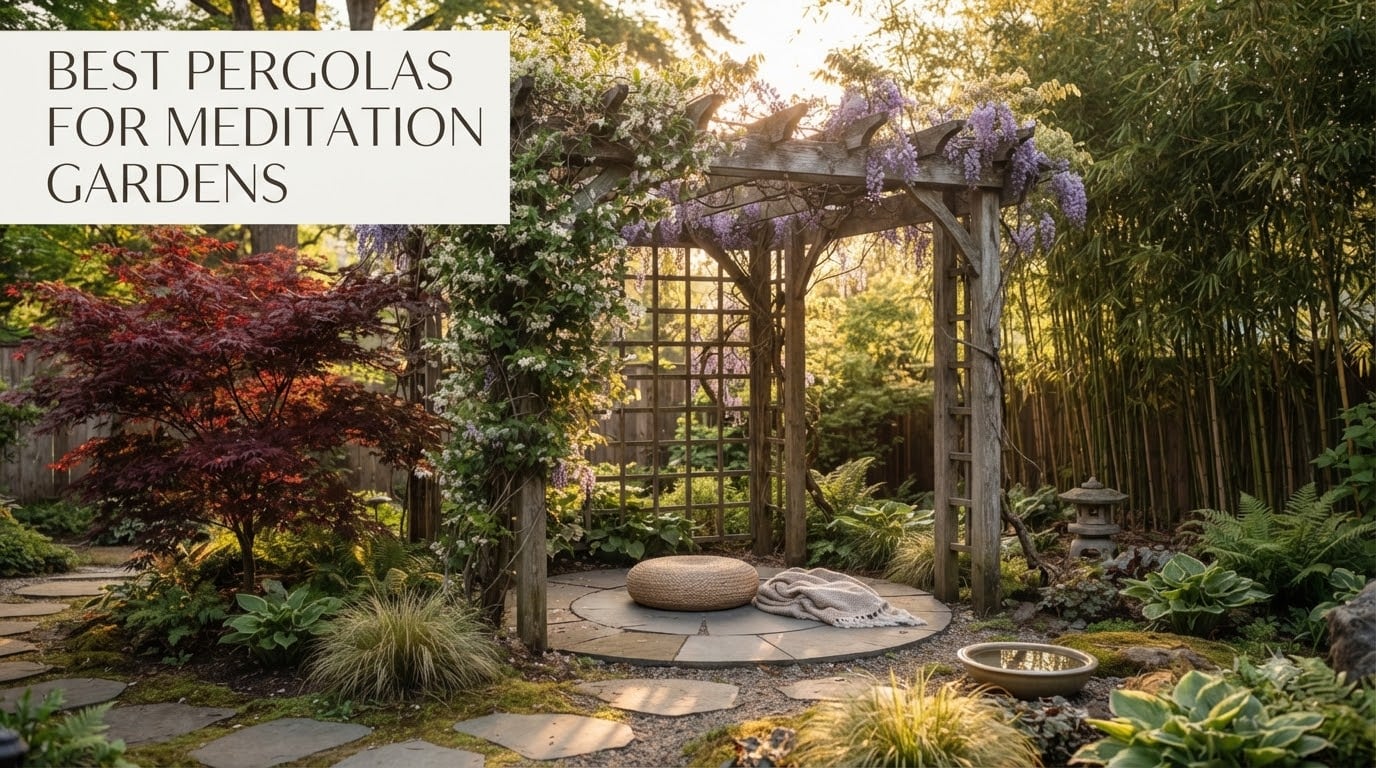 best pergolas for meditation gardens