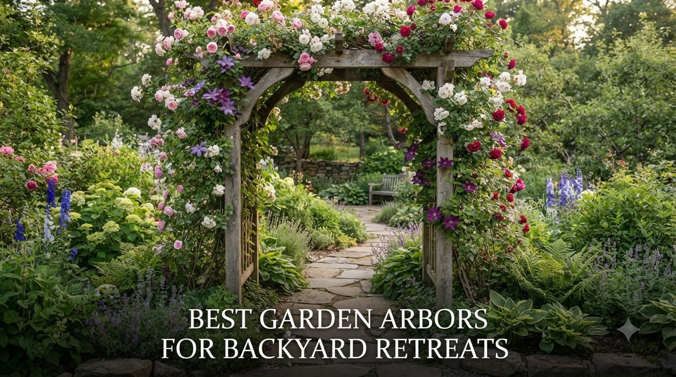 best garden arbors for backyard retreats