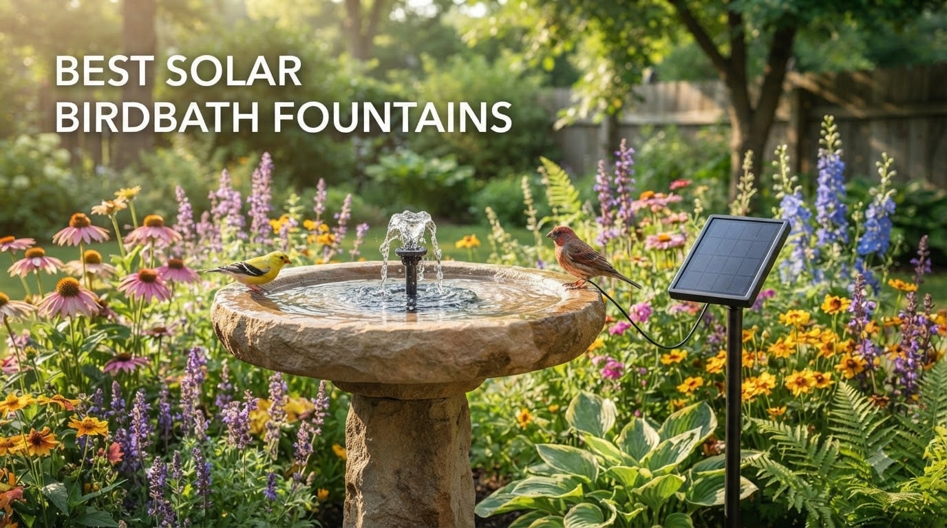 best solar birdbath fountains