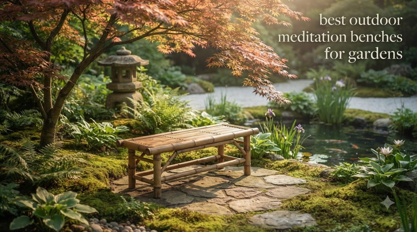 best outdoor meditation benches for gardens