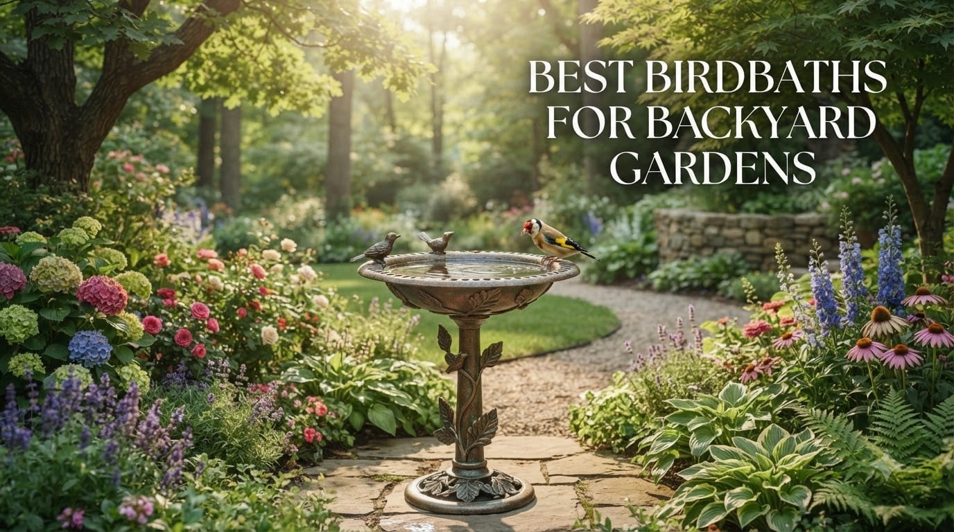best birdbaths for backyard gardens