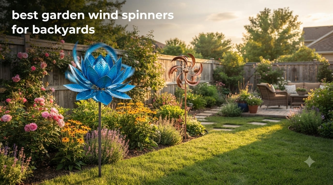 best garden wind spinners for backyards