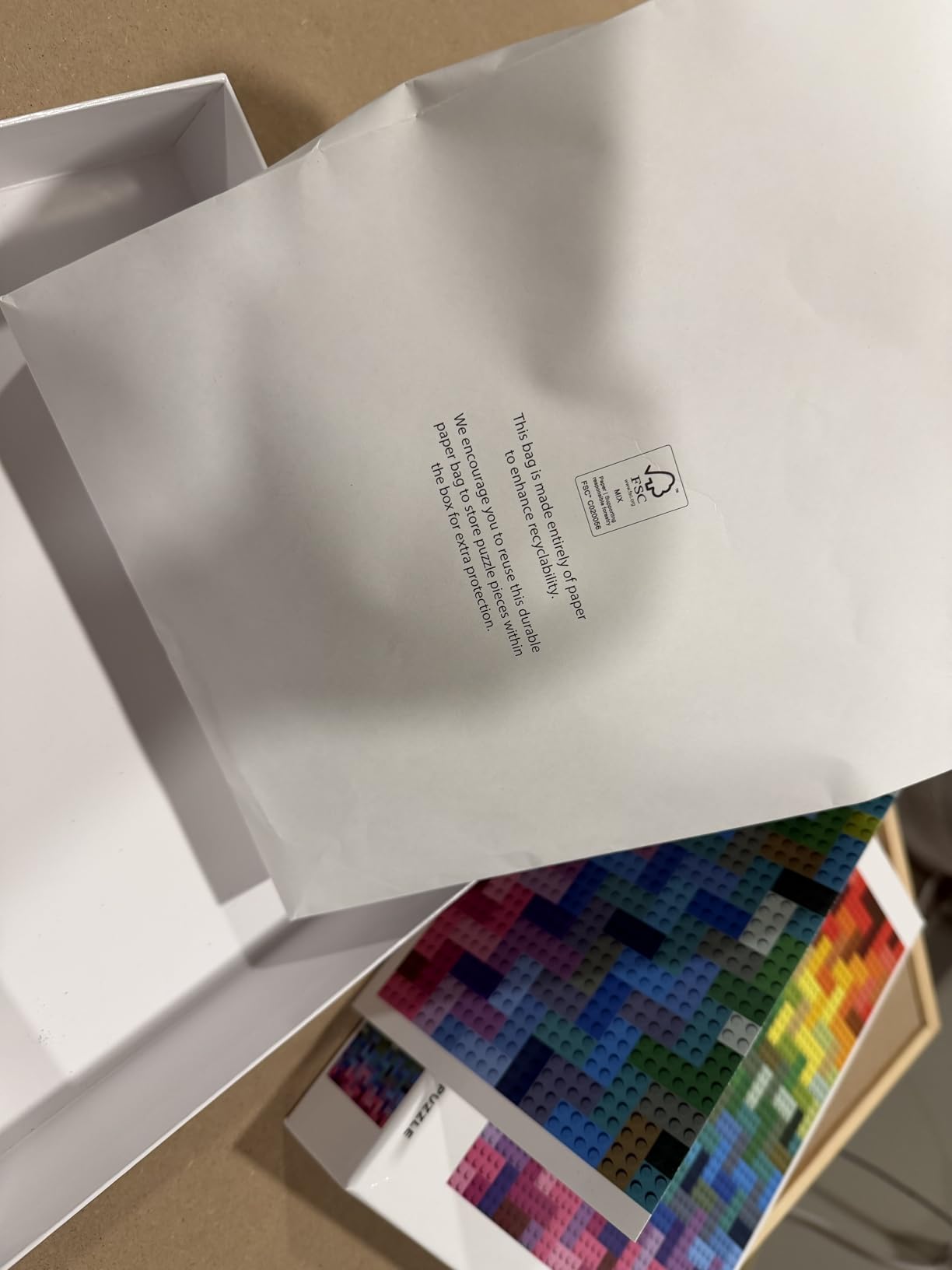 LEGO Rainbow Bricks 1000 Piece Jigsaw Puzzle customer photo 1