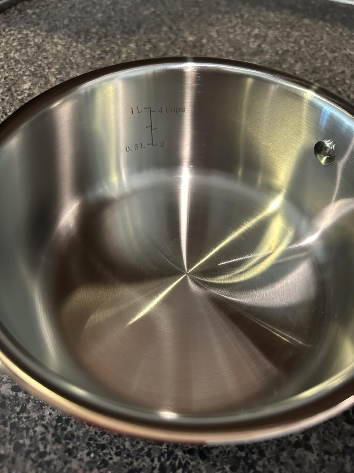 Cuisinart 1.5 Quart Sauce Pan with Cover, Stainless Steel Pot with Lid, Small Kitchen Pots, Dishwasher Safe, Compatible with Induction, Electric, Gas Cooktops, Oven Safe Saucepan, Cool Grip Handles customer photo 1