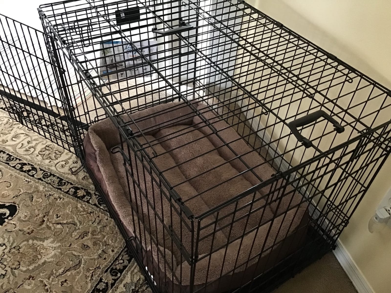 LifeStages by MidWest 48-Inch Double Door Crate, XL Breeds, 90-110 lbs | Folding Dog Crate with Divider Panel, Leak-Proof Tray & Secure Latch, Heavy-Duty & Easy to Assemble customer photo 1