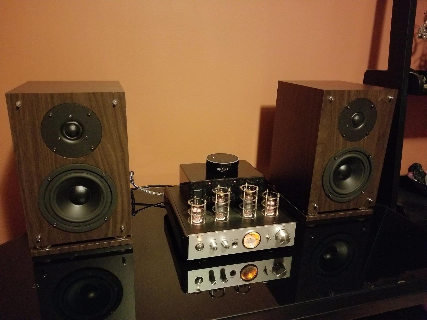 Fluance Elite High Definition 2-Way Bookshelf Surround Sound Speakers for 2-Channel Stereo Listening or Home Theater System - Natural Walnut/Pair (SX6W) customer photo 2