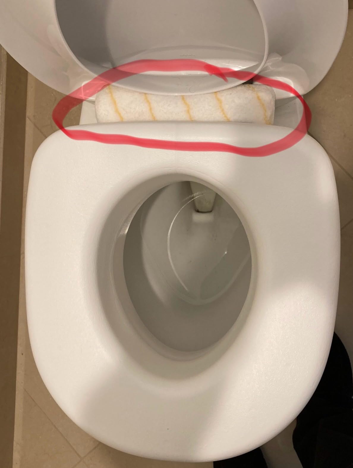 Carex Toilet Seat Riser, Adds 5 Inches of Height, Elevated and Raised Toilet Seat with 300 lbs Capacity, Standard Riser for Elderly and Handicap, Universal, Slip-Resistant, White customer photo 2