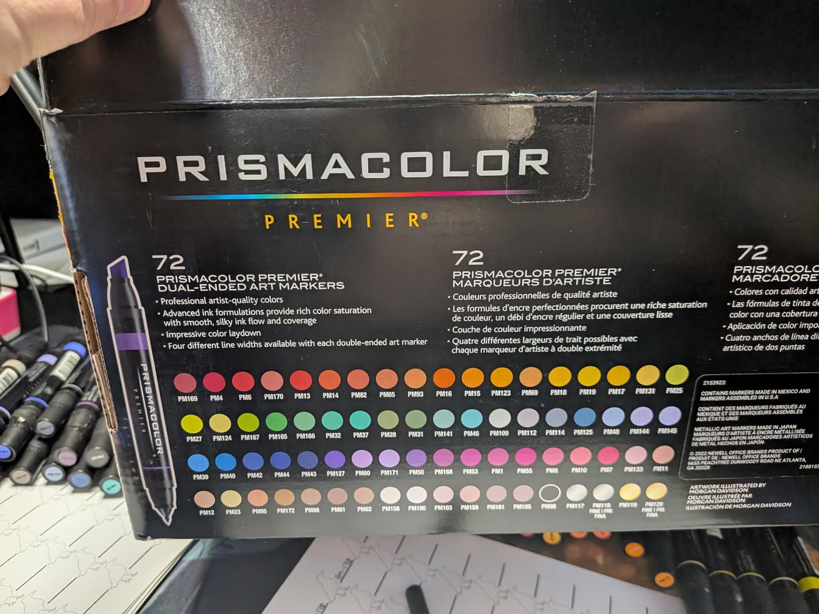 Prismacolor Premier Dual-Ended Art Markers, Alcohol Marker Set, Assorted Colors, 72 Count customer photo 1