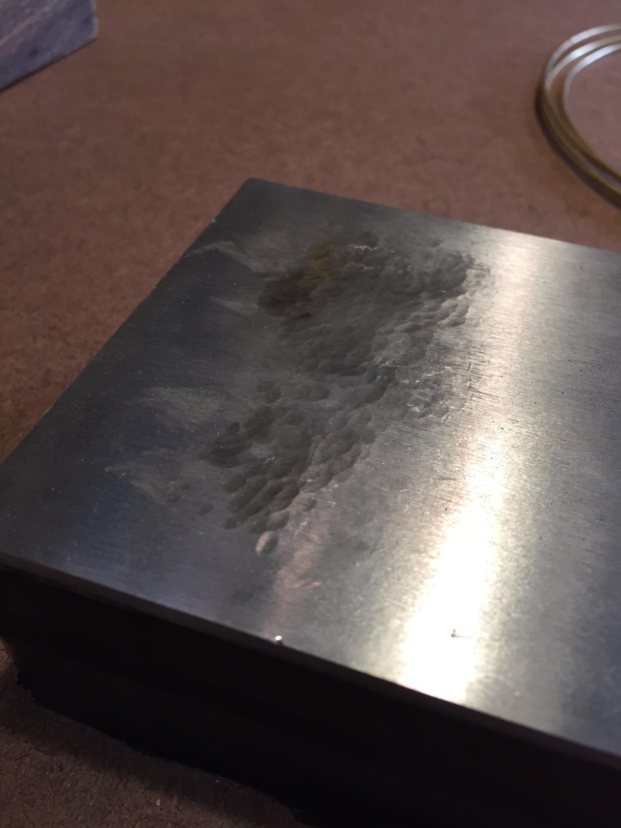 The Beadsmith Steel Bench Block - Flat Anvil Jewelers Tool - Solid Metal Bench Block for Jewelry and Stamping - Protect Your Work Surface - 4 x 4 x 0.5 inches customer photo 1