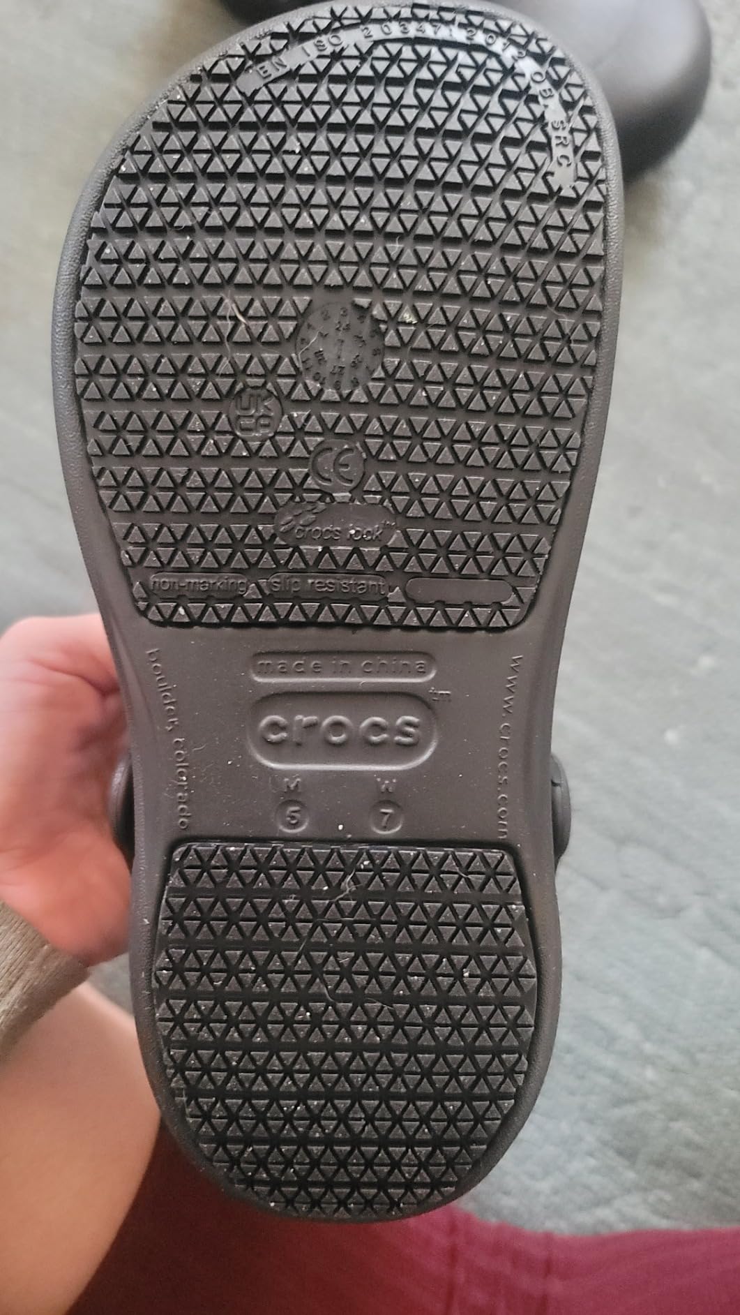 Crocs Unisex-Adult Bistro Work Clogs, Enclosed Toe, Slip Resistant Shoes customer photo 1