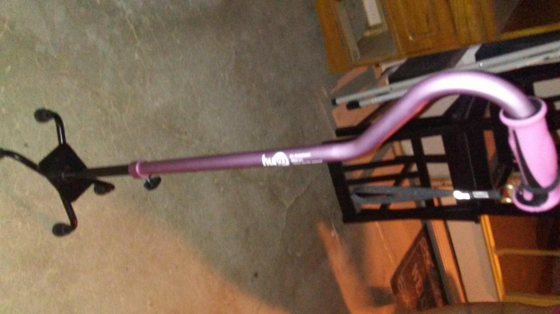 Hugo Adjustable Quad Walking Cane, Rose, Adjustable Height customer photo 1