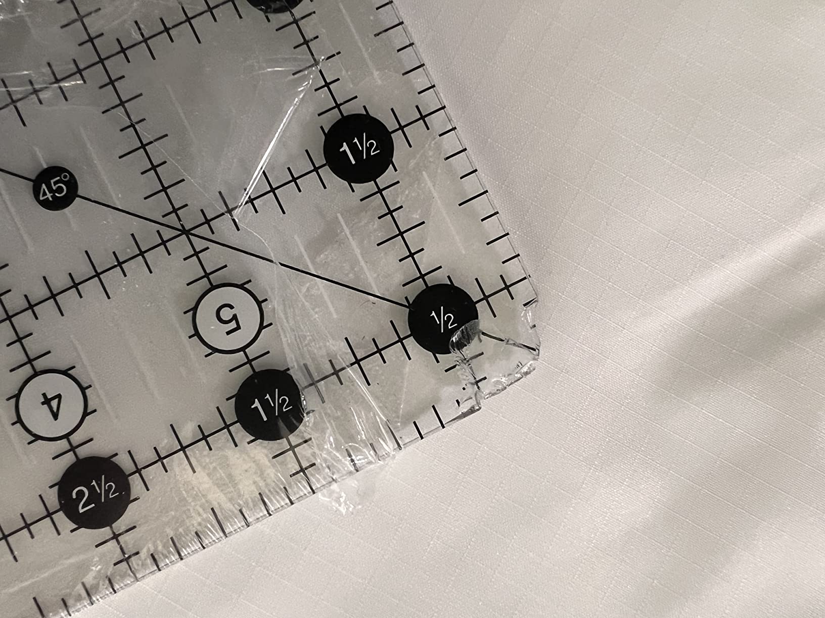 Creative Grids Quilt Ruler 6-1/2in x 24-1/2in Rectangle - CGR24 – Made in USA, Non-Slip Grip Acrylic Quilting, Sewing, Crafting, Patchwork Ruler for Measuring & Cutting Fabric customer photo 1