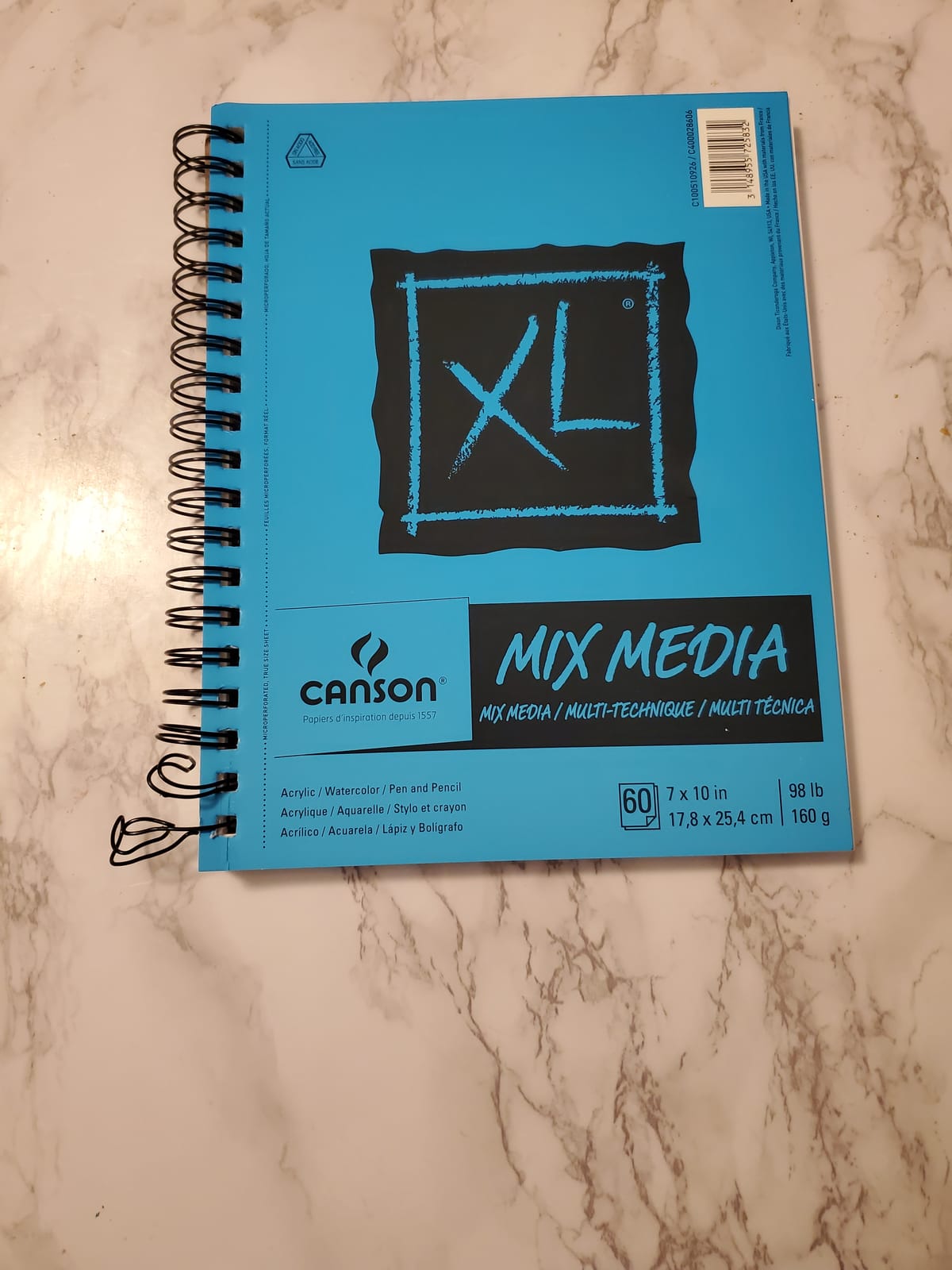 Canson XL Mix Media Pad 9X12 | Side Wirebound Pad, 60 Sheets (98lb/160g) Heavyweight Art Paper for Watercolor, Gouache, Marker, Painting, Drawing, Sketching customer photo 2