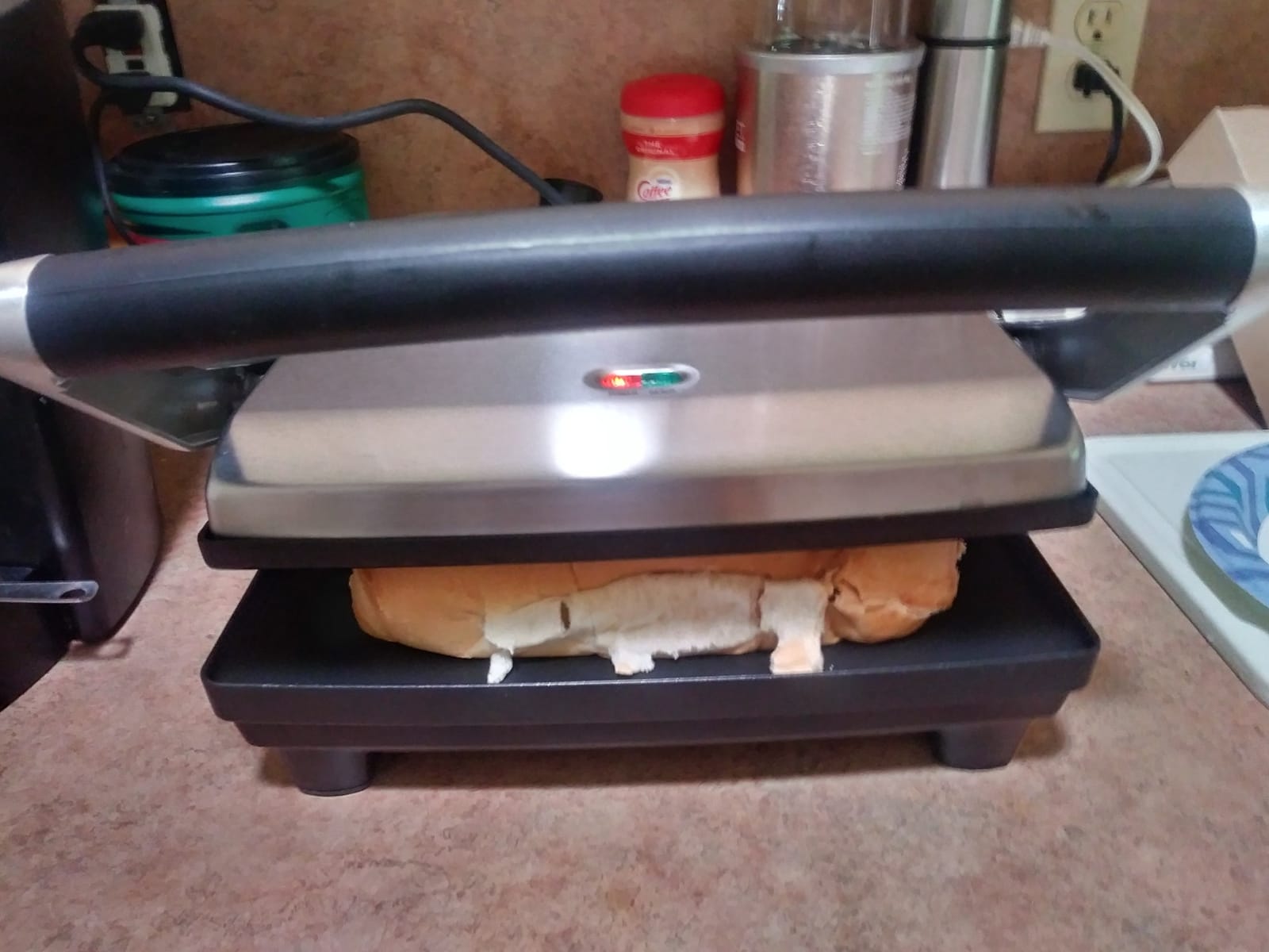 Breville BSG520XL Panini Duo Sandwich Maker, Brushed Stainless Steel | Toast two sandwiches at one with this nonstick press, creating restaurant-style grill marks every time | 2 slice customer photo 2