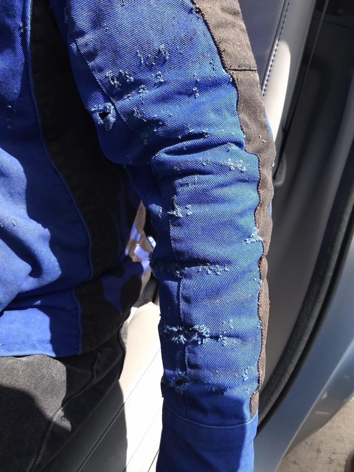 Revco Black Stallion (BXRB9C) BSX 9 oz Contoured Flame-Resistant Cotton Welding Jacket, Welder's Collar, Dual Scribe Pockets, Leather-Reinforced Snaps, Large, Royal Blue customer photo 2