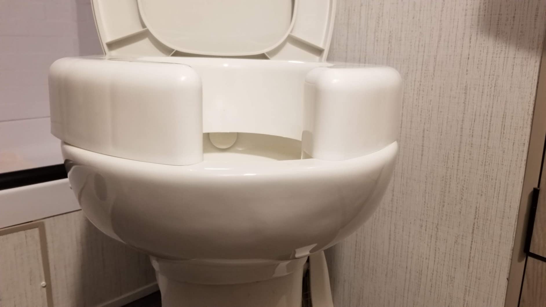SP 3 Inch Extender Booster Elevated Raised Toilet Seat Risers for Seniors Adults Elderly Handicap Disabled Fits Most Standard and Elongated Toilets - White customer photo 2