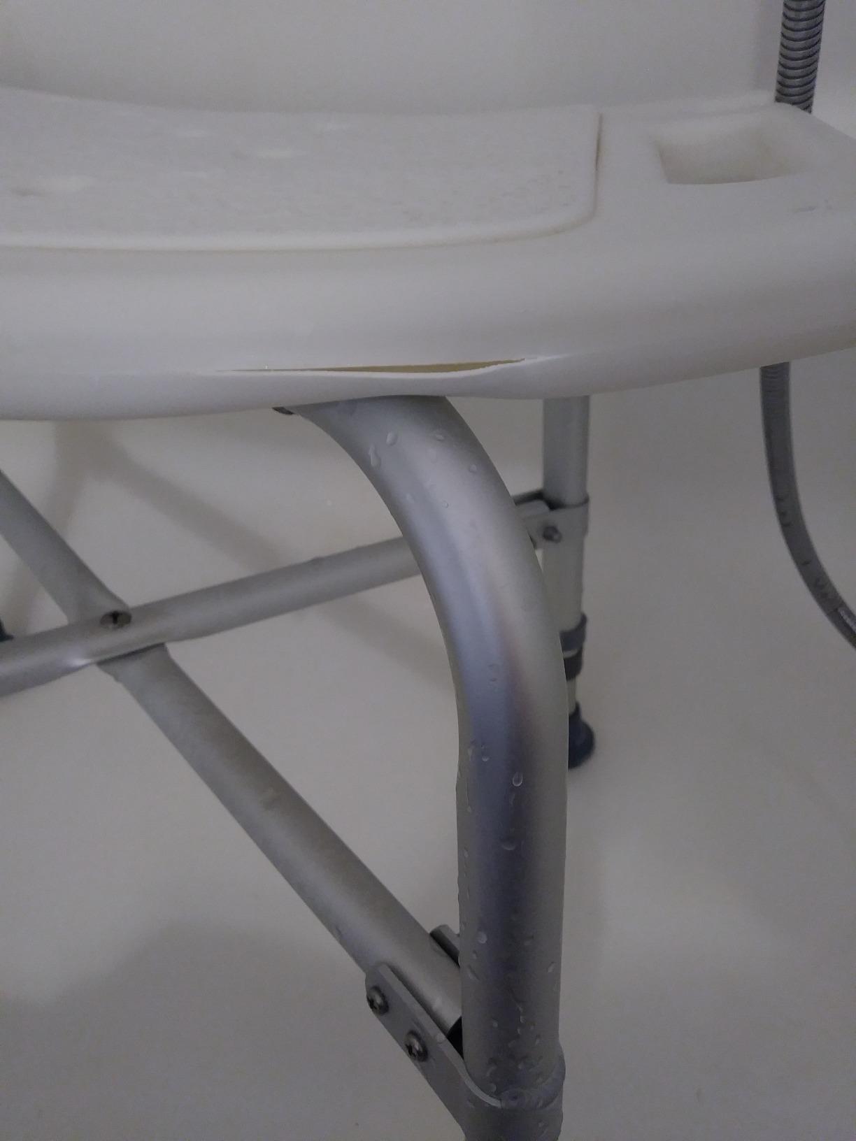 NOVA Heavy Duty Shower Chair, 500 lb Bariatric Bath Seat for Seniors, Fully Assembled, Adjustable Height 17