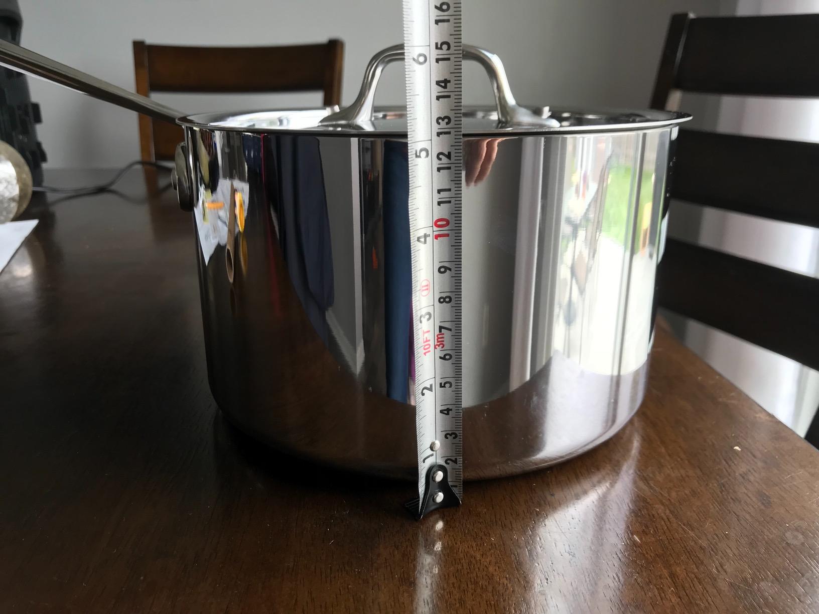 All-Clad D3® Stainless Steel 2 Qt Saucepan with Lid, Made in the USA customer photo 2