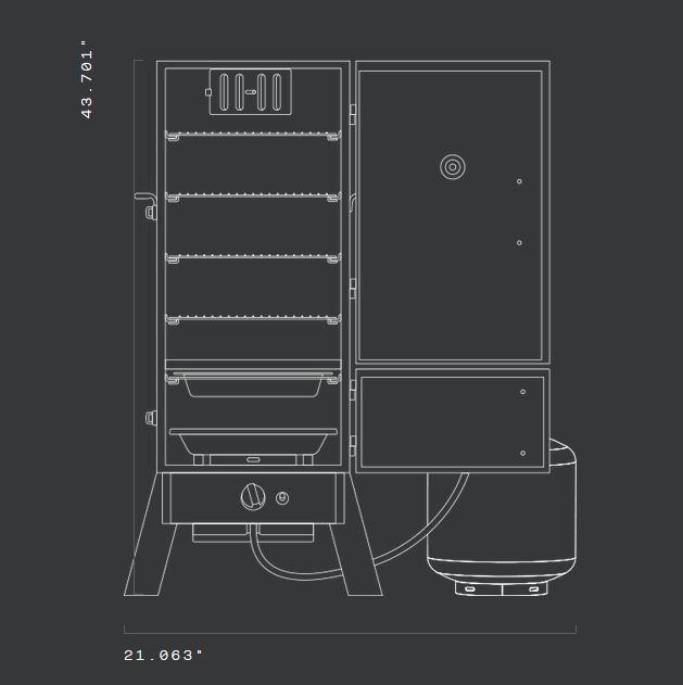 Masterbuilt 30-Inch Dual Fuel Propane & Charcoal Vertical Smoker with 730 Sq. In. Cooking Space, Push-Button Ignition, Temperature Gauge, 4 Smoking Racks, Black customer photo 2