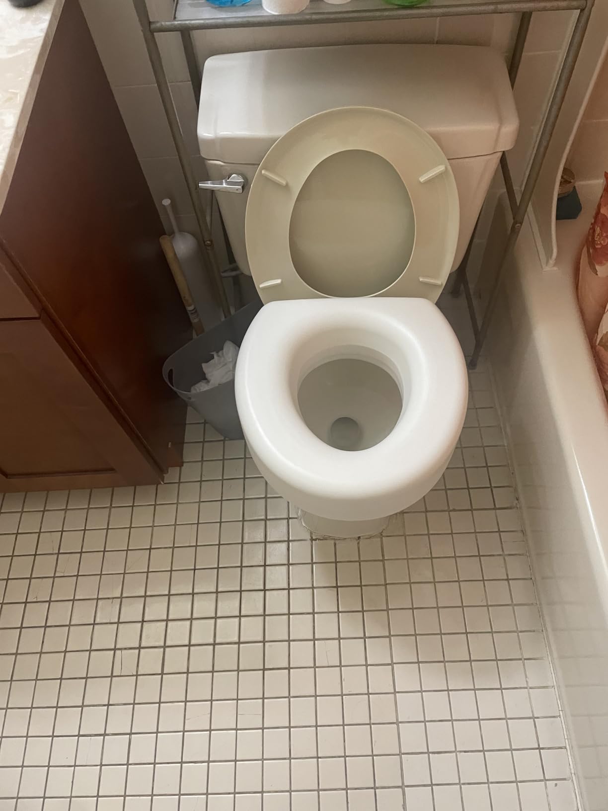 AquaSense 4-Inch Portable Toilet Seat Riser, Elevated Seat for Seniors customer photo 1