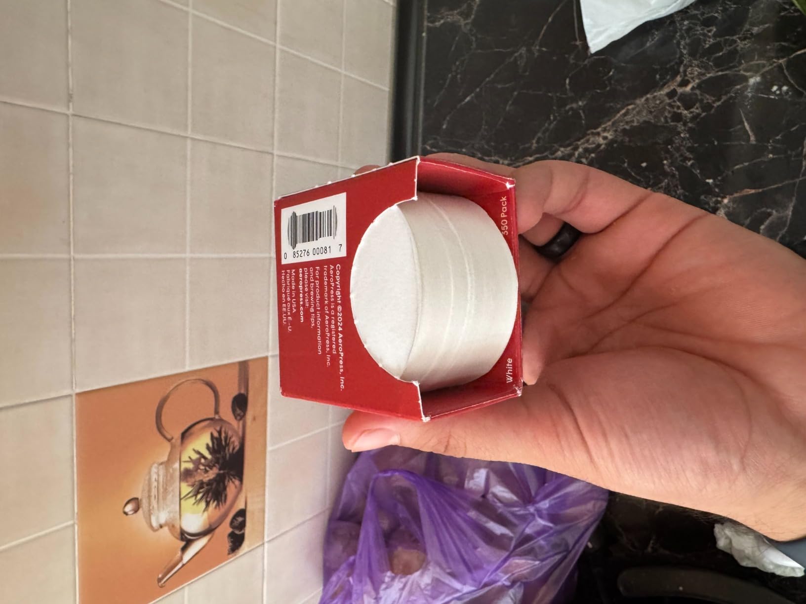 AeroPress White Paper Micro-Filters, 2 pack, 700 Count | Compostable Coffee Filters Made From White, Chlorine-Free Paper, Fits Standard Size AeroPress Manual Coffee Makers customer photo 1