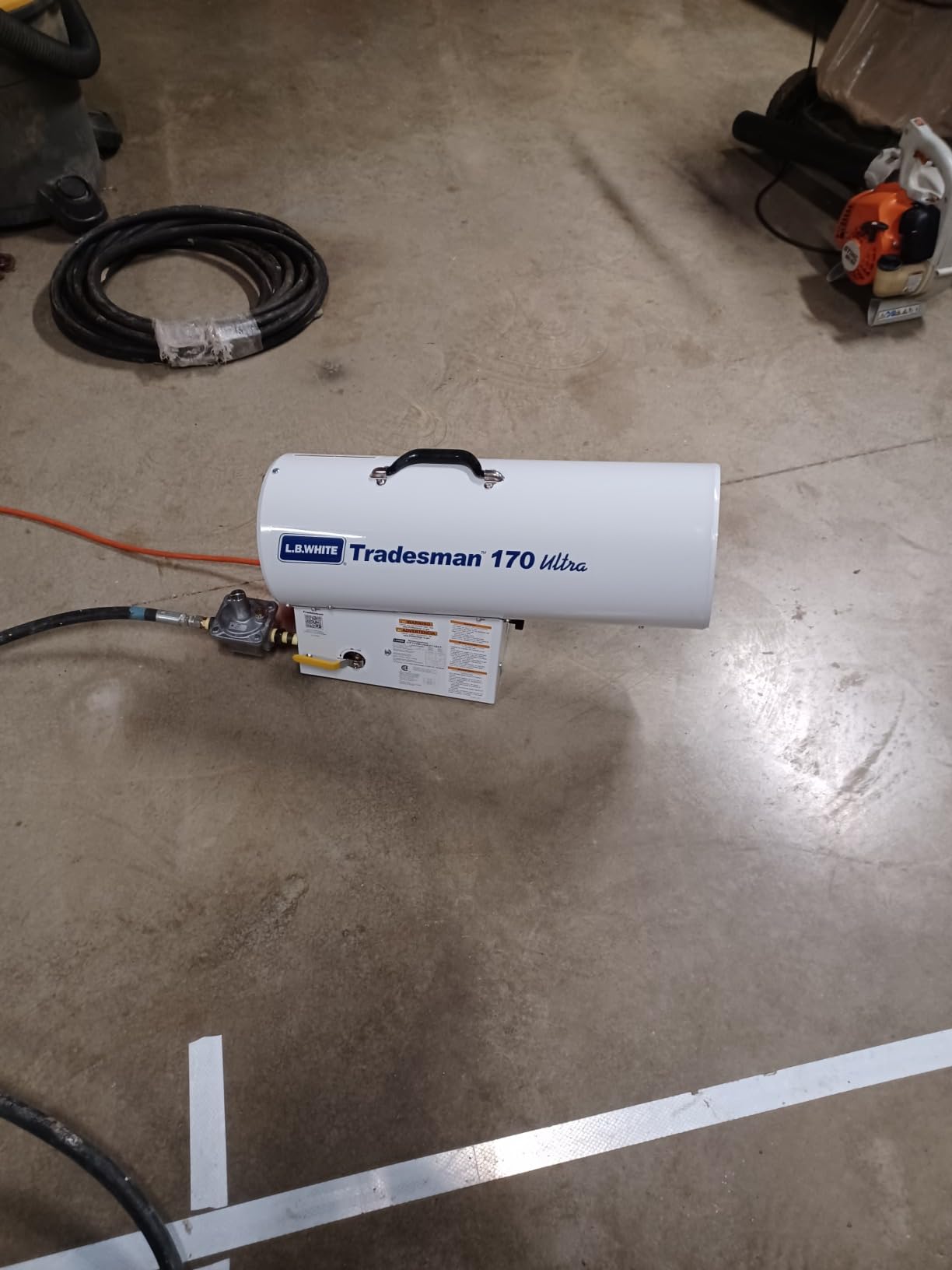 L.B. White Tradesman 170n Portable Forced Air Heater 125,000-170,000 BTUH, NG Portable Gas Heater for Industrial and Construction Sites customer photo 2