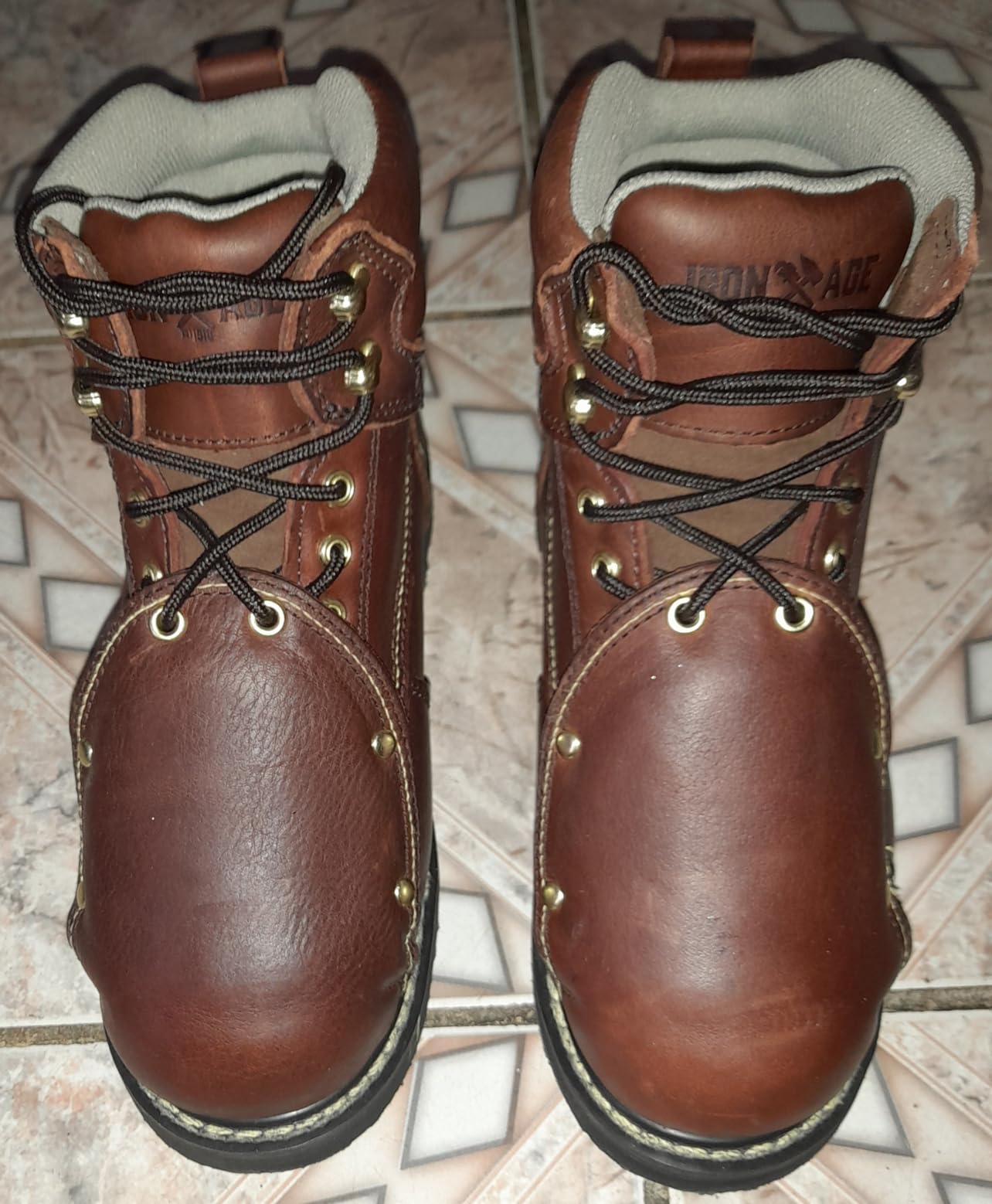 Iron Age Mens Groundbreaker 6 Inch Electrical Hazard Steel Toe Work/Duty - Black customer photo 2