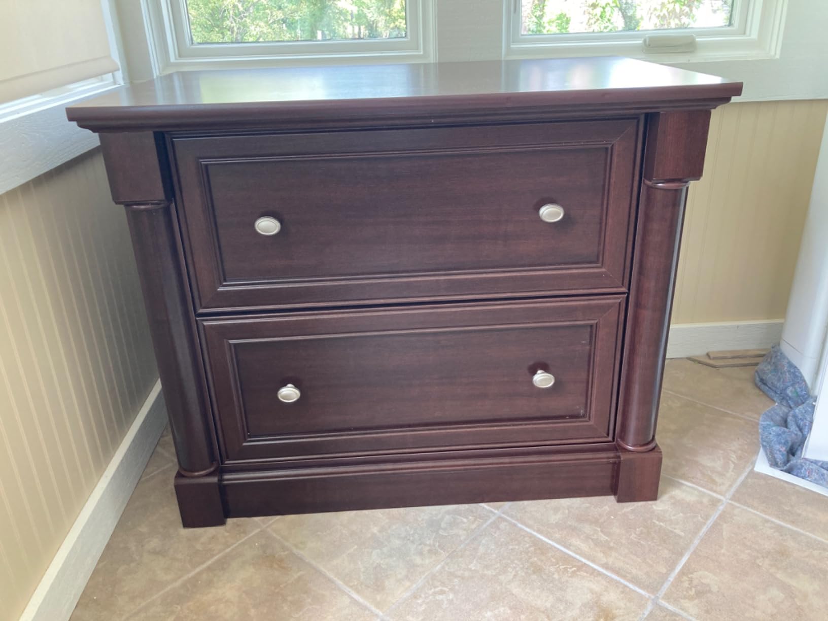 Sauder Palladia File Cabinet with 2 Drawers, Safety Mechanism, Lateral File Cabinet - Select Cherry Finish customer photo 1