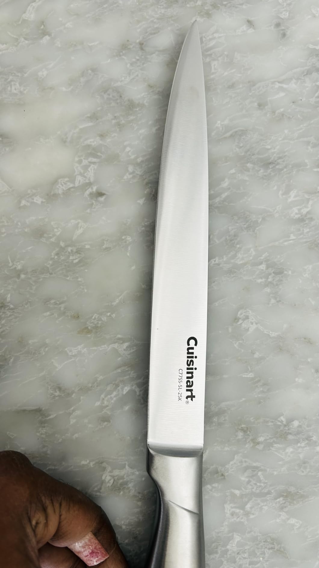 Cuisinart 15-Piece Stainless Steel Hollow Handle Block Set, C77SS-15PK | Kitchen knife set with high-carbon stainless steel blades, sharpening steel, household shears & wooden block, C77SS-15PK customer photo 1