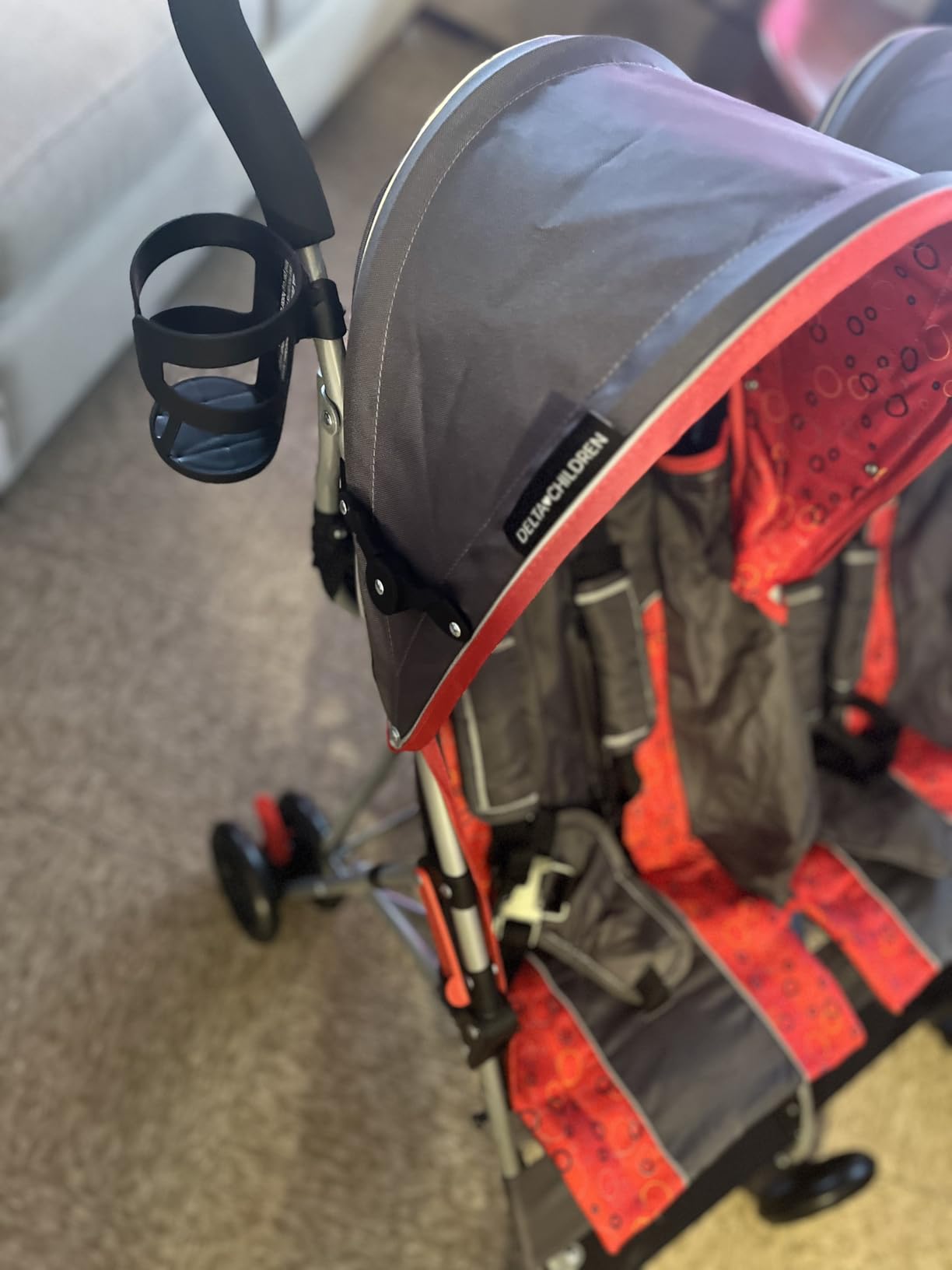 Delta Children LX Side by Side Stroller - with Recline, Storage & Compact Fold, Night Sky customer photo 1