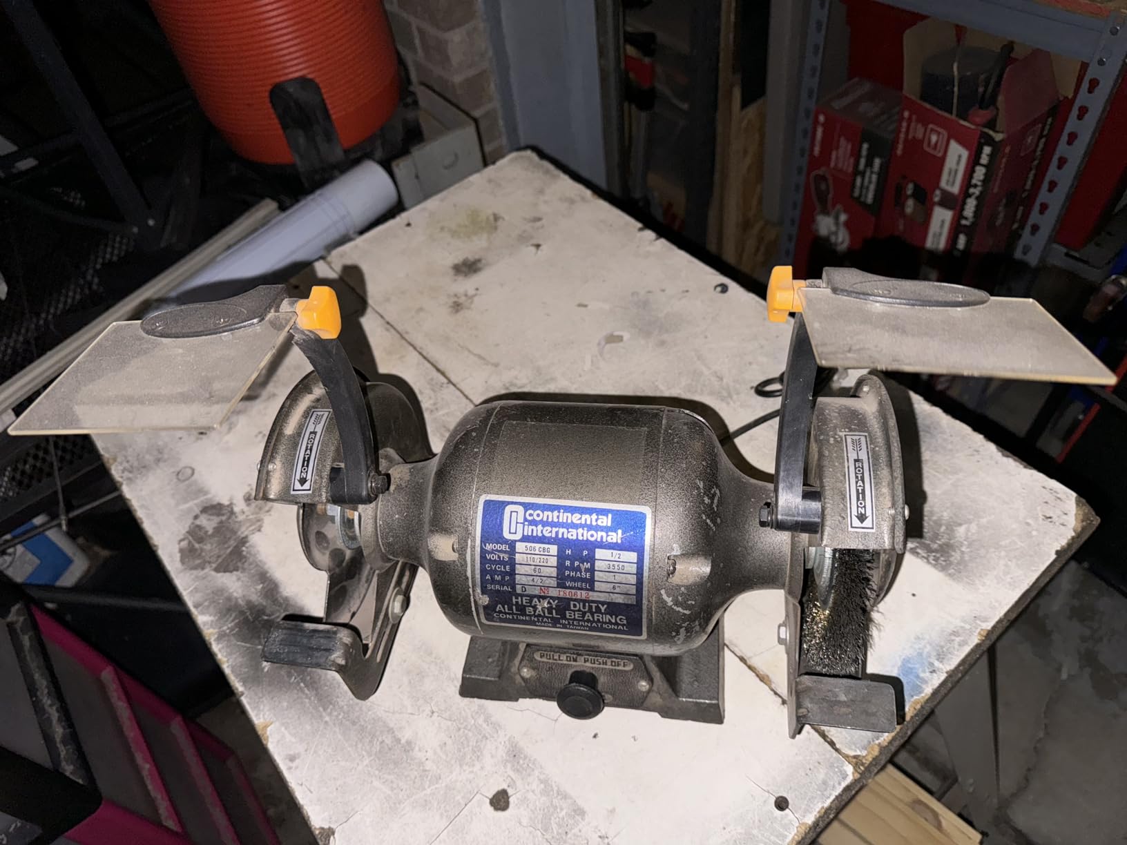 RIKON Professional Power Tools, 80-805, 8†Slow Speed Bench Grinder, Powerful Shop Table Tool, Perfect for Sharpening, With Anti-Vibration Rubber Feet customer photo 1