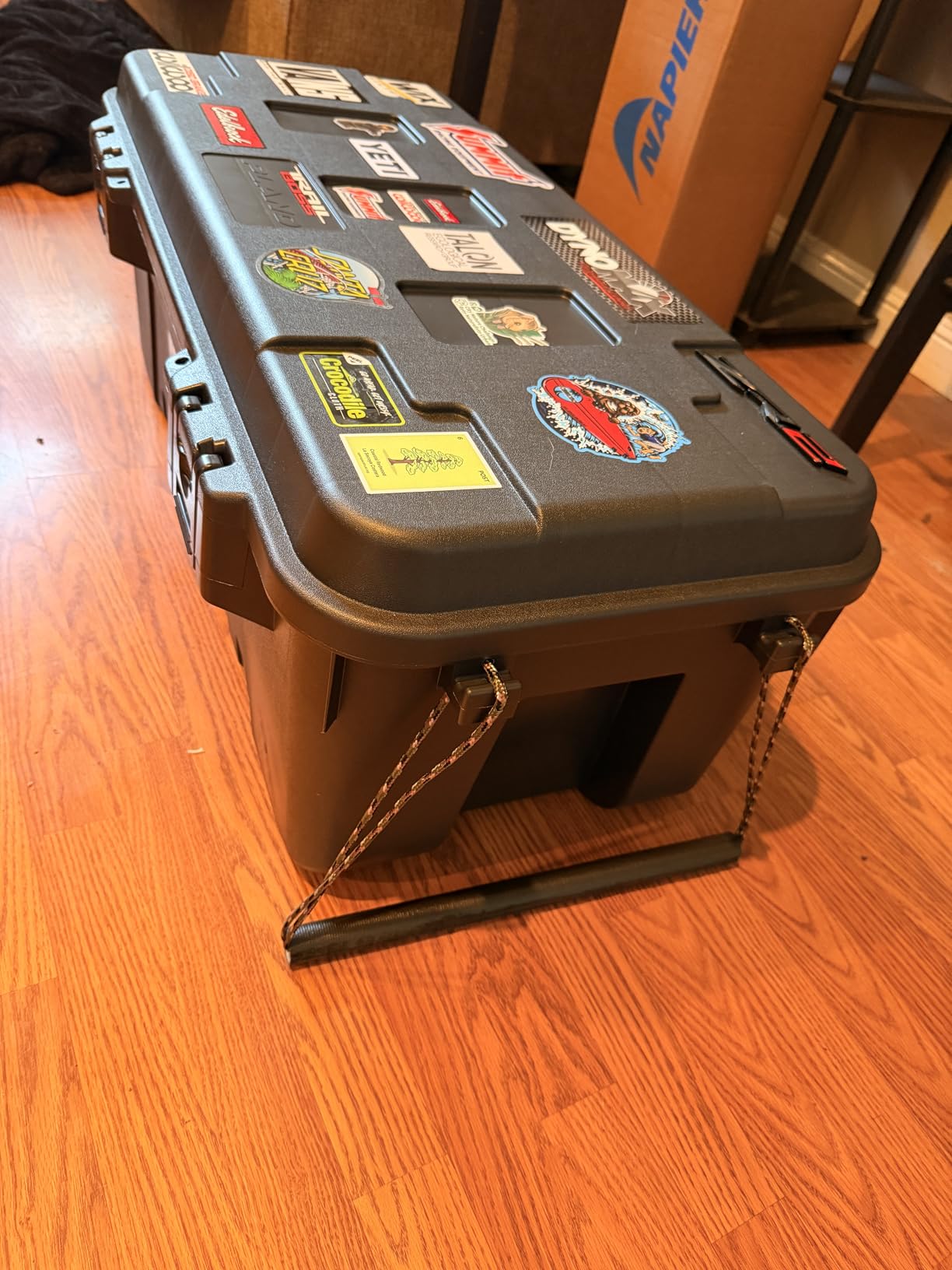 Plano Sportsman Trunk with Wheels, Black, 108-Quart, Lockable Storage Box, Rolling Sportsman Trunk, Hunting Gear and Ammunition Bin, Heavy-Duty Containers for Camping, Large customer photo 1