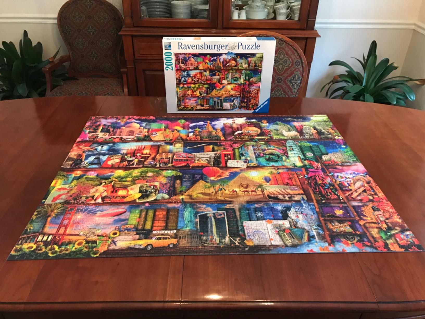 Ravensburger - World of Books - 2000 Piece Jigsaw Puzzle - Exciting Vision of The World's Exciting Destinations - Beautiful Imagery - Frameable - Premium Quality - Ideal Gift - Puzzles for Adults customer photo 2