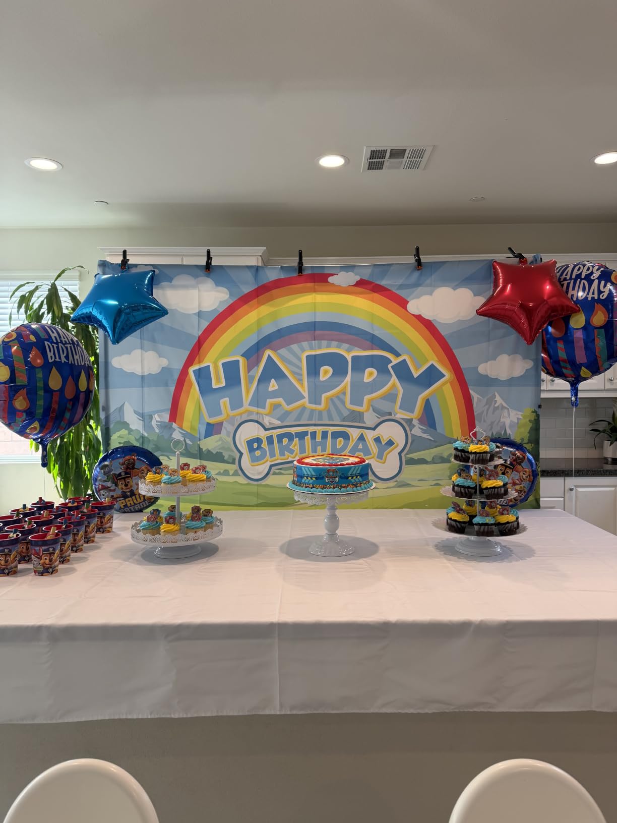 EMART Backdrop Stand 10x7FT Adjustable Back Drop Stand for Party Photoshoot customer photo 2