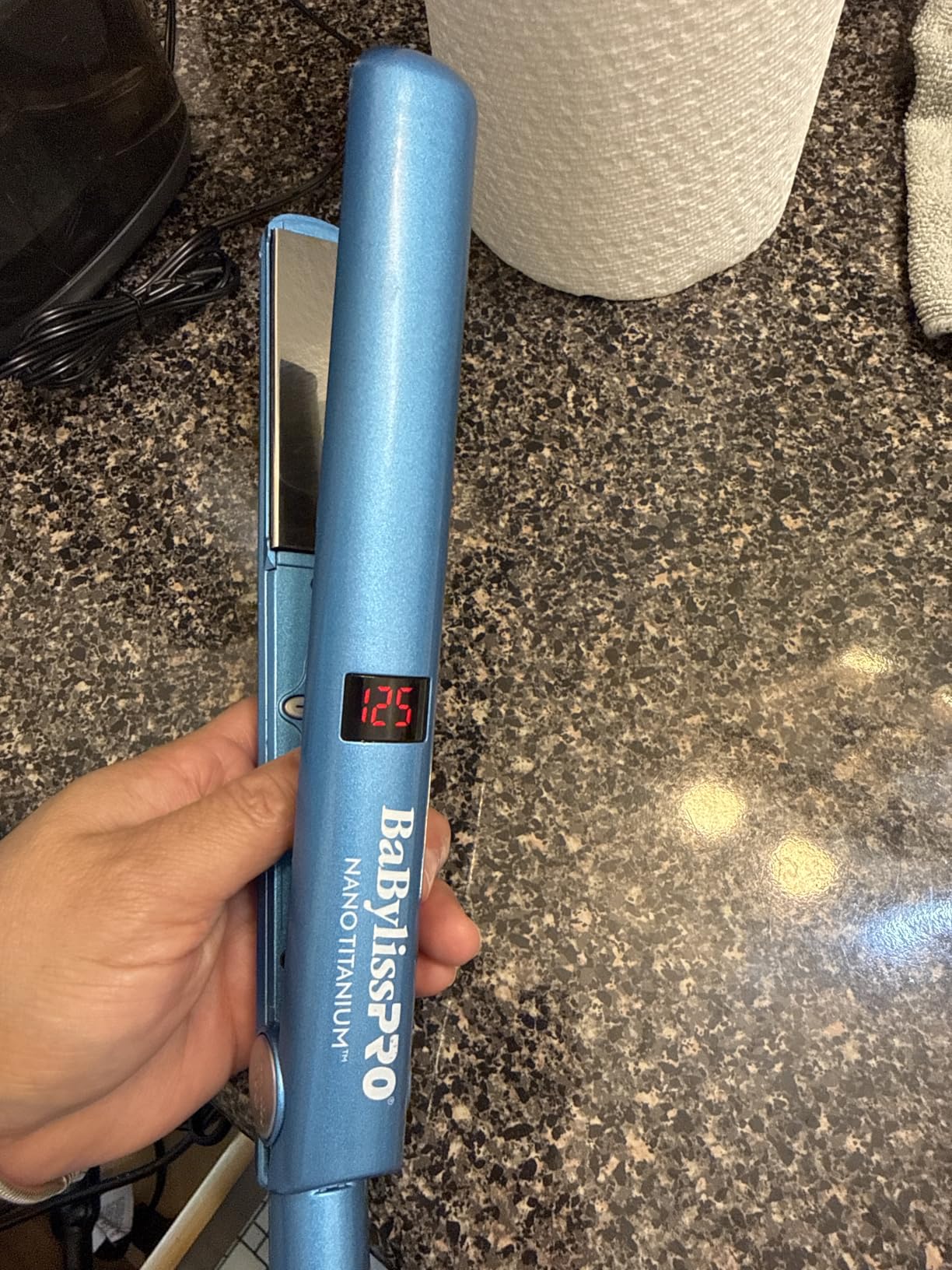 BaBylissPRO Nano Titanium Flat Iron Hair Straightener, Digital Flat Iron for Pro Salon Results, Styling Tool for All Hair Types customer photo 2