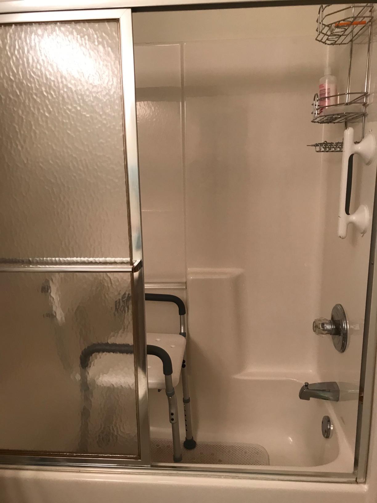Vive Shower Chair with Arms & Back - Small, Narrow, Medical, Universal Bath customer photo 1