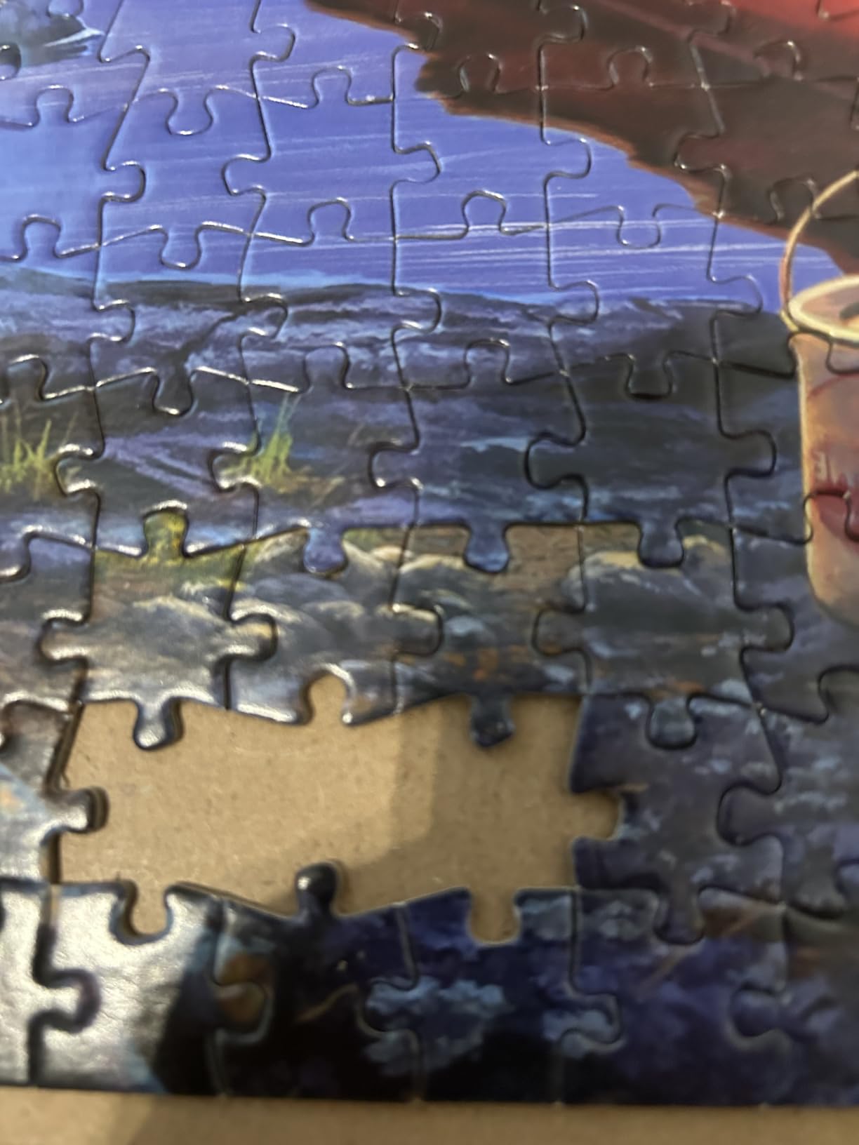 Buffalo Games Darrell Bush Canoe Lake Jigsaw Puzzle, 1000 Piece, for Adults | Full-Size Reference Poster, Darrell Bush Cabin-Sunset Scene, Recycled Materials, Jigsaw Puzzles 1000 Pieces customer photo 1