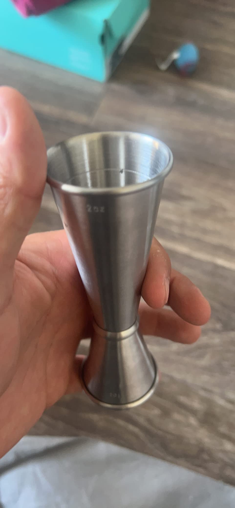 HIC Kitchen Bar Japanese-Style Double Cocktail Jigger, 18/8 Stainless Steel, For Mixing And Measuring Craft Cocktails, 0.5- To 2-Ounce customer photo 1