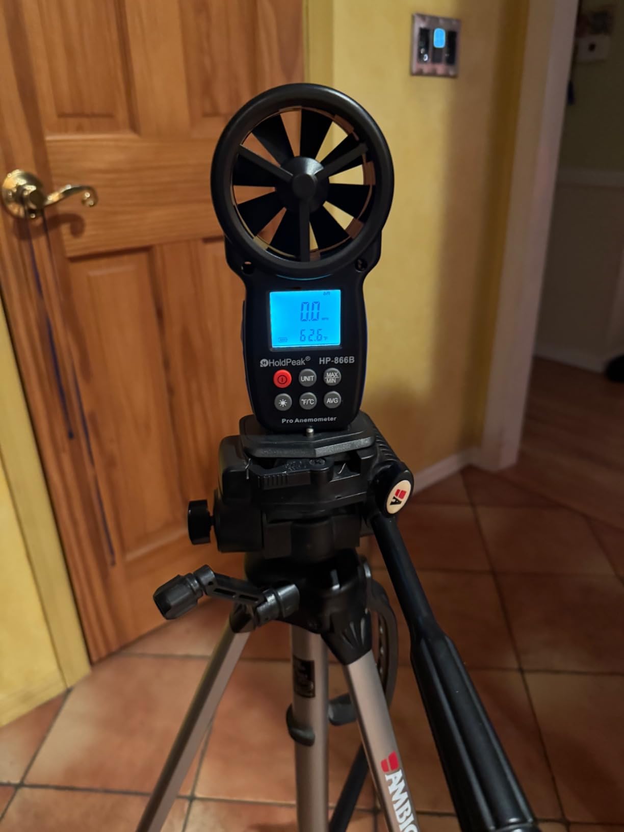 HoldPeak 866B Digital Anemometer, Handheld Wind Speed CFM Meter customer photo 2