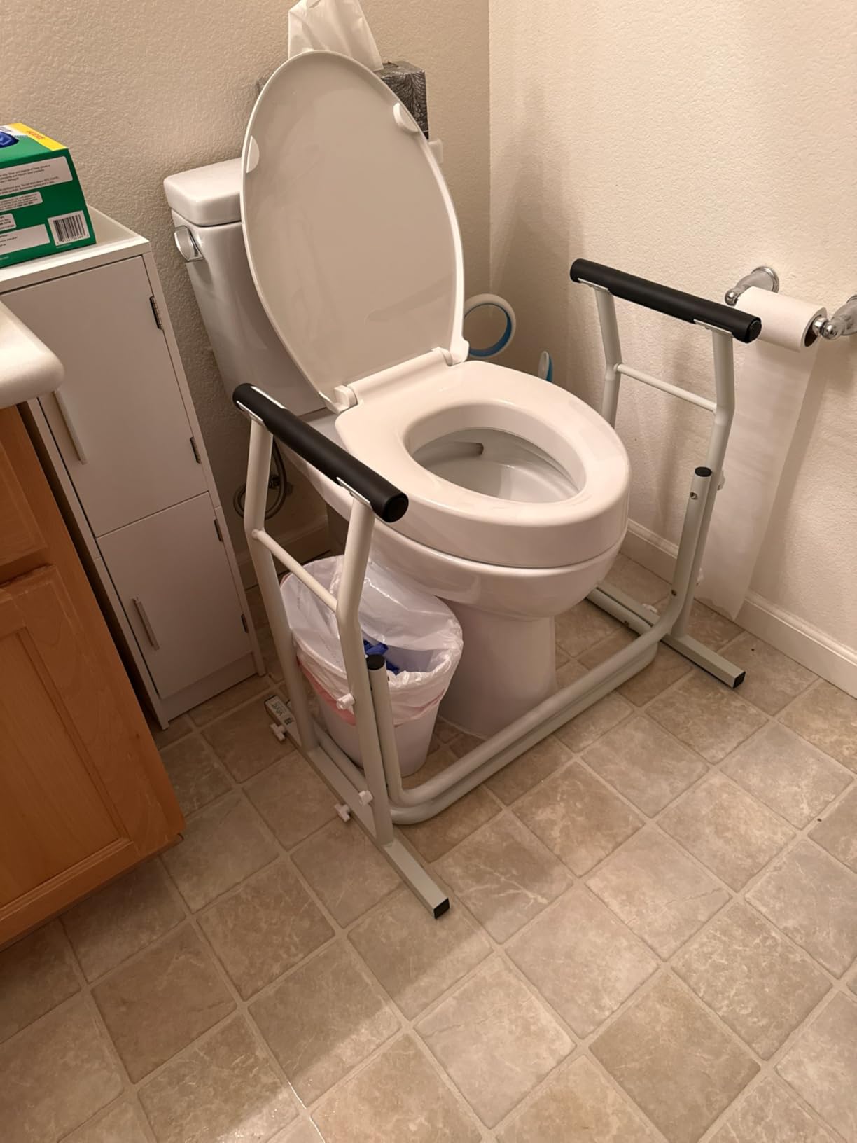 Vive Toilet Safety Rail with Arms - 300LBS Support Frame with Handles customer photo 2