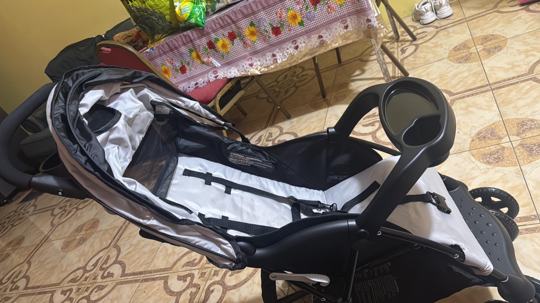 Kolcraft Cloud Plus Lightweight Umbrella Stroller for Toddlers with Reclining Seat, Large Storage Basket, Canopy, Infant & Parent Trays, Compact Fold for Summer Travel, Durable Frame, Slate Gray customer photo 1