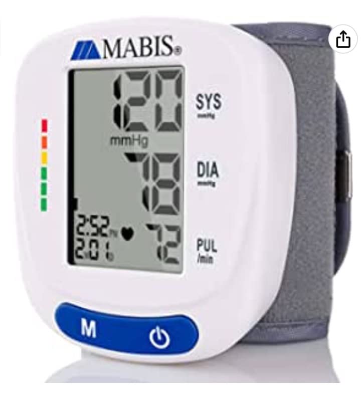 HealthSmart Digital Premium Wrist Blood Pressure Monitor with Cuff That Measures Pulse Heartbeat and High or Low BP, 120 Reading Memory Stores Up to 60 Readings for 2 Users customer photo 1