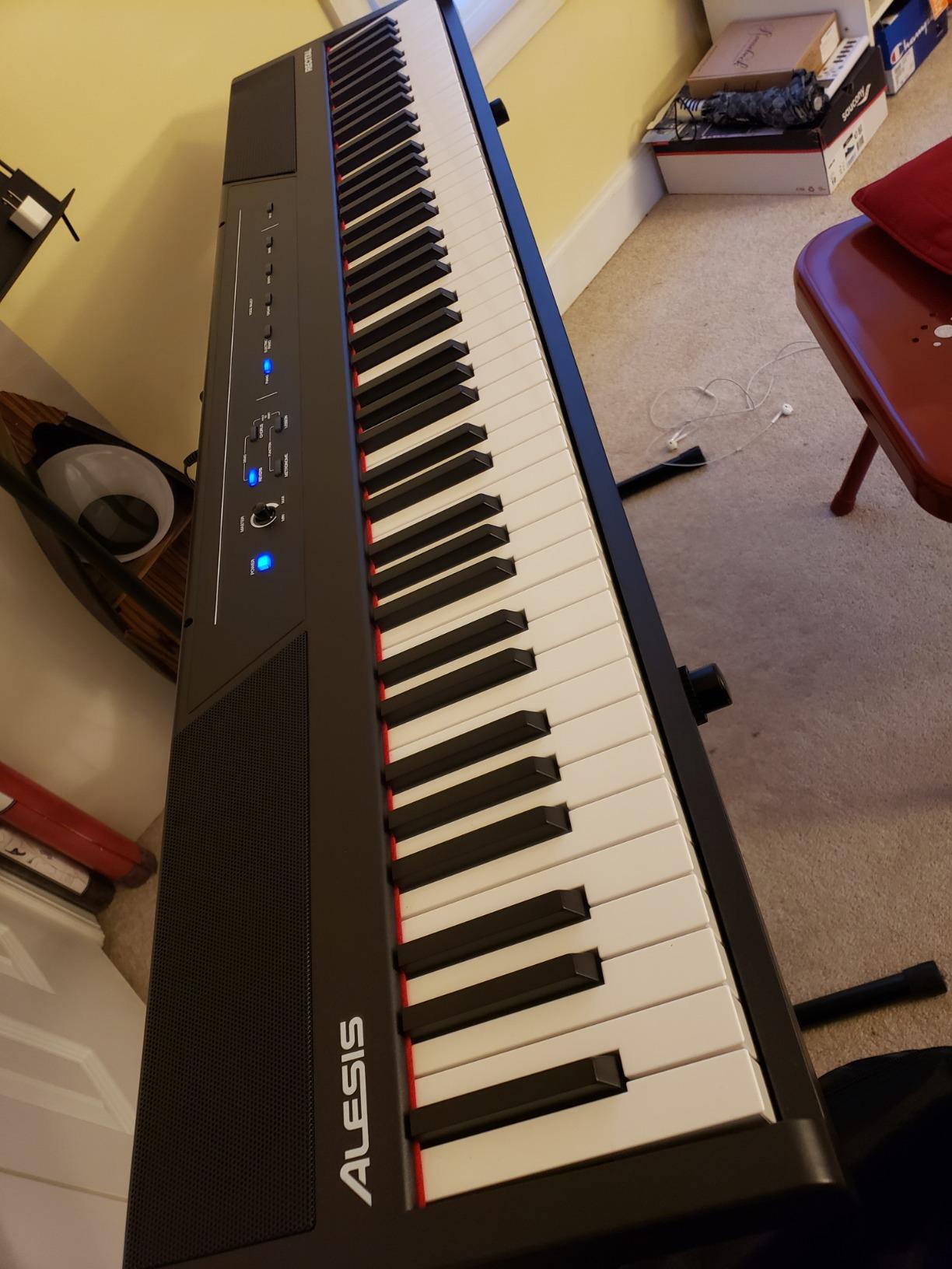 Alesis Recital Digital Piano 88-Key Semi-Weighted | For Beginners, Adjustable Touch Response, Lesson Mode, 20W Speakers, for Home Practice and Piano Lessons customer photo 2