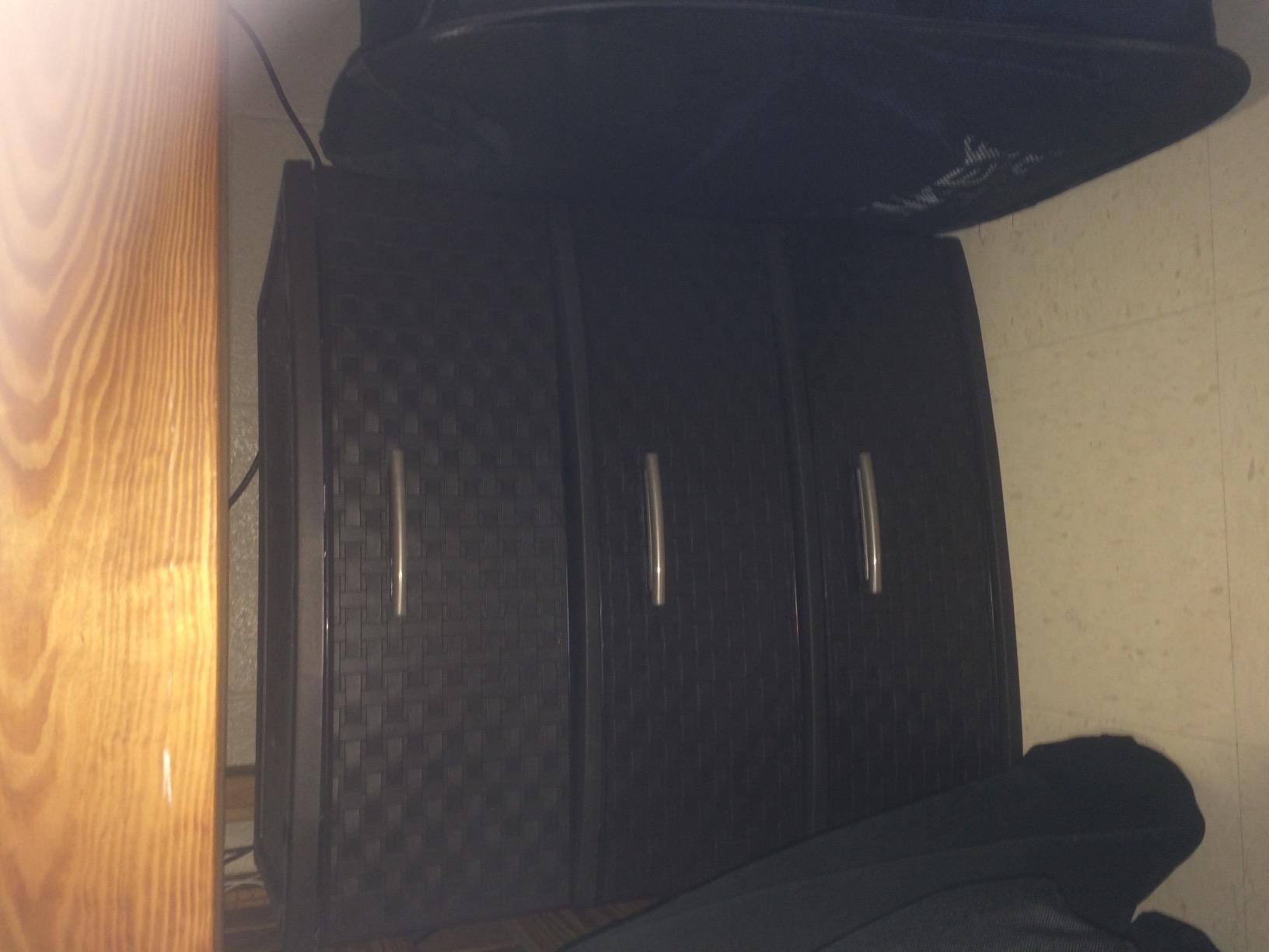 Sterilite Wide 3 Drawer Weave Tower, Home Organizer, Espresso customer photo 1