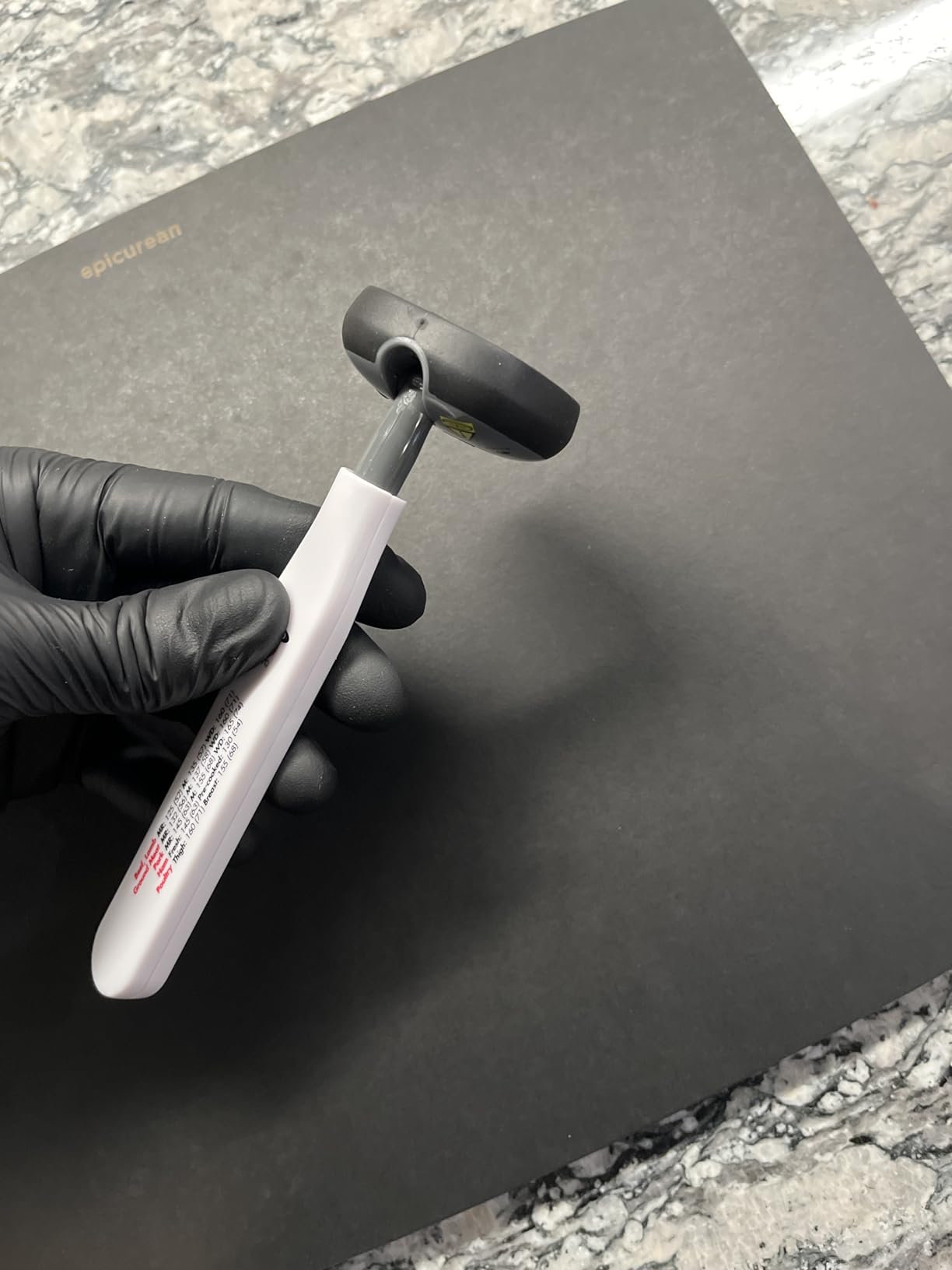OXO Good Grips Chef's Precision Digital Instant Read Thermometer | Fast Read, Stainless Steel Probe, Accurate, Celsius & Farenheit, Backlit Display, Ideal for Meat and Candy, Battery Included customer photo 1