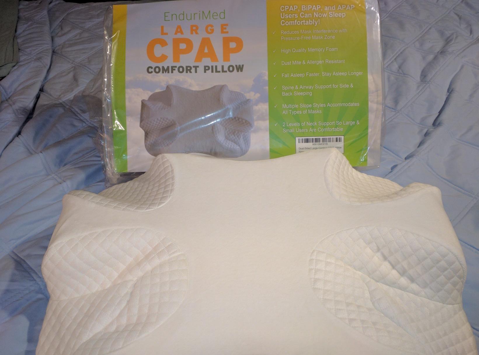 EnduriMed CPAP Pillow for Side Sleeping - Adjustable Memory Foam CPAP Pillows for Side & Back Sleepers - Eligible for Better Sleep with CPAP Machine customer photo 2